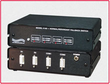 Model 4148 DB9 Normal/Redundant Fallback Switch with Automatic and Manual Control